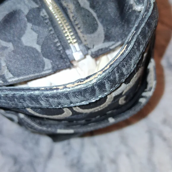 Coach Black and Gray 06' Baby Bag with Signature Monogram - Picture 6 of 16